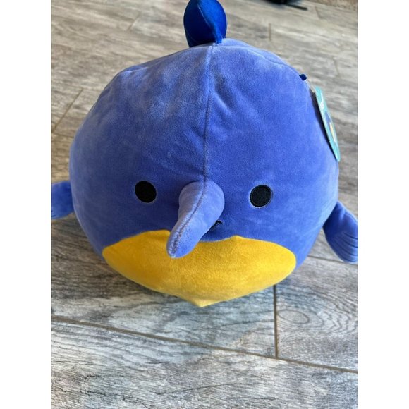 NWT Squishmallow Swish the Swordfish 12” Marlin 2022‎ Sealife Squad Marlin Fish - Picture 1 of 12